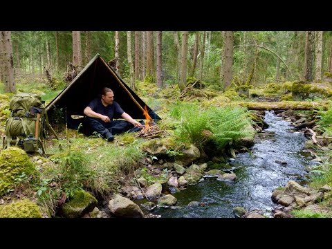 Видео: 3-дневный кемпинг и бушкрафт — поймай и приготовь