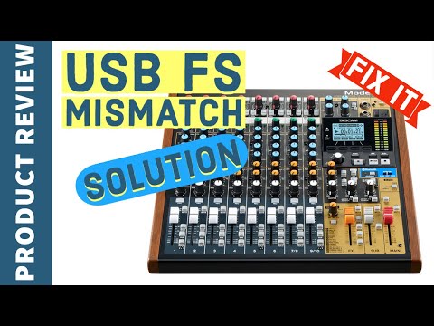 Видео: Решения для ошибки несоответствия USB Fs на TASCAM Model 12