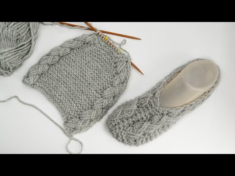 Видео: ВСЕГО 2 ЧАСА!!! Как быстро связать тапки – следки спицами
