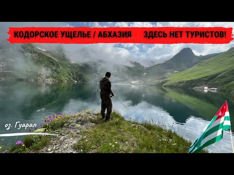 Видео: Кодорское ущелье 🌄 Абхазия Забрались туда где туристов нет! Форелевая рыбалка на озере Гуарап .