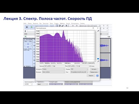 Видео: Лекция 3.  Частотное представление сигналов. Спектры. Полоса частот