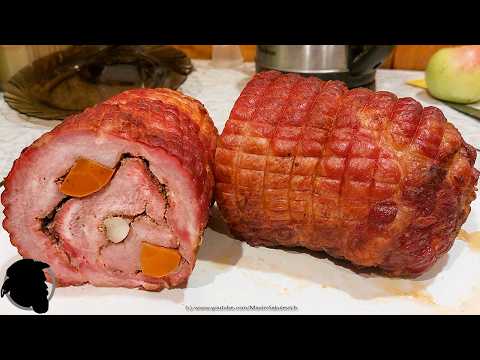 Видео: Копченый Рулет из Свиной Шеи в Коптильне МясоДелов