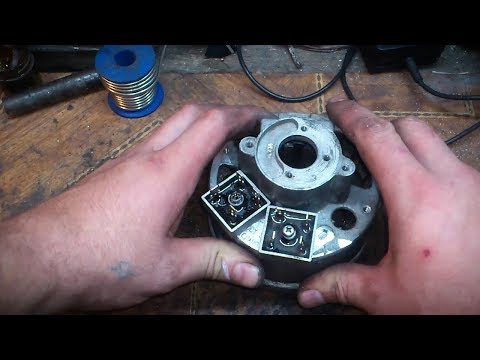 Видео: Модернизация генератора ИЖ. Избавляемся от БПВ 14-10. ч1.  Modernization of the generator IZh ch1.