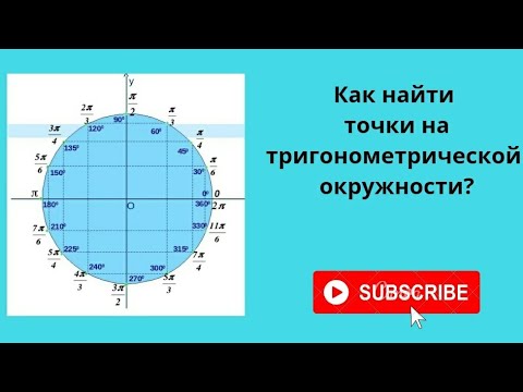 Видео: Как искать точки на тригонометрической окружности.