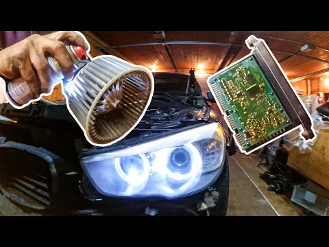 Видео: Bmw 5 GT ремонт вентилятора печки, лакируем платы