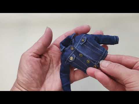 Видео: МК джинсовая куртка для куклы.
