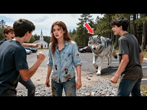 Видео: Хулиган напал на девушку — но через 5 секунд появился волк