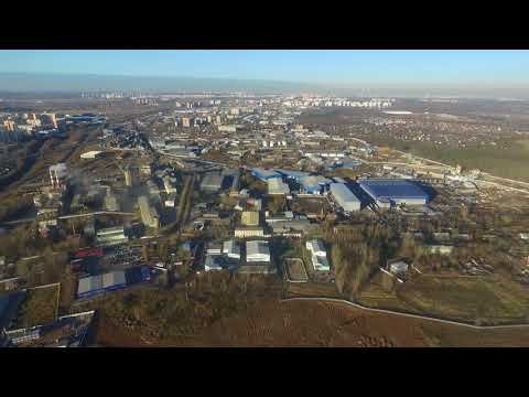 Видео: Цемянка  взлет деревня Жданово полет над поселок Цементного завода и рядом Подольск