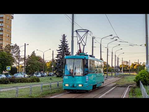 Видео: Минский трамвай. Маршрут №3 ДС «Серебрянка» — ДС «Озеро» | Minsk Tram. Rote №3
