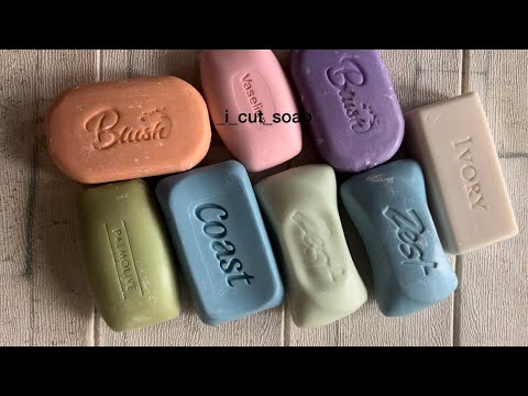 Видео: ASMR cutting soap/soap carving/relax video/резка сухого мыла 