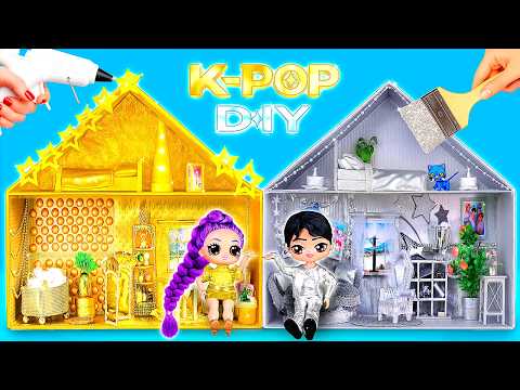 Видео: Золотой и Серебрянный Дом для Руми и Джину! 8 поделок в стиле Кейпоп Демон Хантерс!