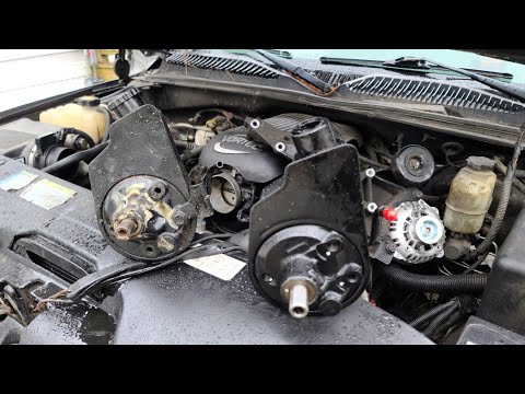 Видео: Замена насоса гидроусилителя руля / Chevy Silverado, Chevy Tahoe 2000 - 2006