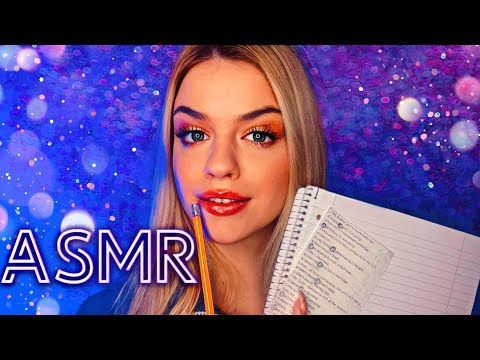 Видео: АСМР ПОМОГУ ТЕБЕ НА КОНТРОЛЬНОЙ 🙇🏼‍♀️ неразборчивый шепот