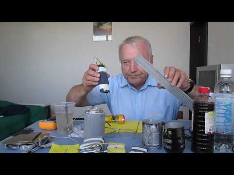 Видео: Электричество из материалов : алюминий - графит. NEW ! !