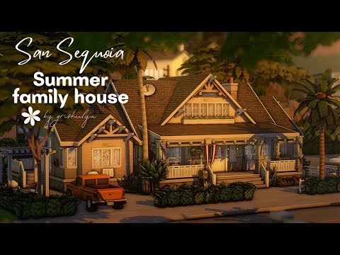 Видео: Летний семейный дом ☀️ | Строительство | The Sims 4 | No CC