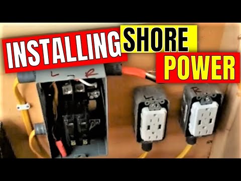 Видео: Установка берегового питания. Переоборудование грузового прицепа 6 x 12 в кемпер. Часть 9. Vanlif...