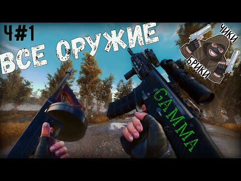 Видео: ОБЗОР ВСЕГО ОРУЖИЯ в Anomaly GAMMA STALKER часть#1