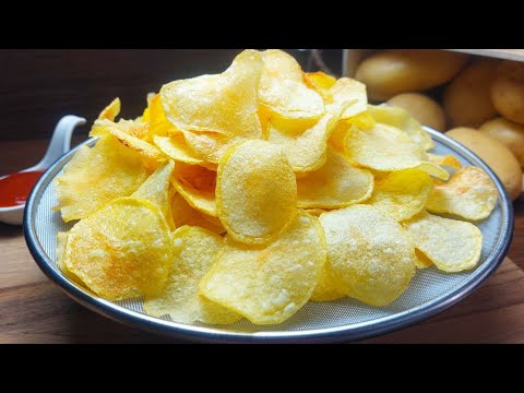 Видео: идеальные домашние картофельные чипсы 😋 как сделать хрустящие картофельные чипсы, чипсы из