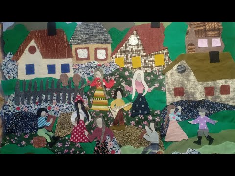 Видео: Лоскутная картина 2. текстильная пицца продолжение