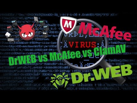 Видео: Linux - DrWeb vs McAfee vs ClamAV. Сравнение антивирусов
