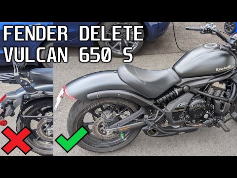 Видео: Лучший способ удалить крыло для Vulcan 650 S — установка хромированной светодиодной подсветки кры...