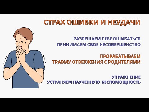 Видео: Страх ошибки и неудачи! Возвращаем себе право ошибаться и быть несовершенным уже с первой практики!