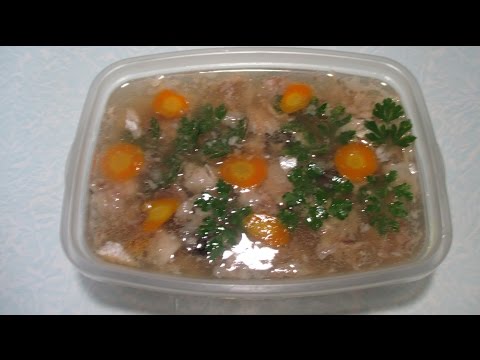 Видео: Рыбный холодец из толстолобика. Fish jellied carp.