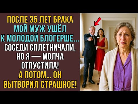 Видео: После 35 лет брака муж ушёл к молодой блогершe! Но вскоре ОН вытворил страшное    ИСТОРИИ ИЗ ЖИЗН