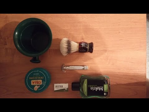 Видео: Бритьё. RAZOROCK GERMAN SLANT 37, ASTRA, OMEGA, PRORASO, CELLA, MALIZIA UOMO VETYVER.