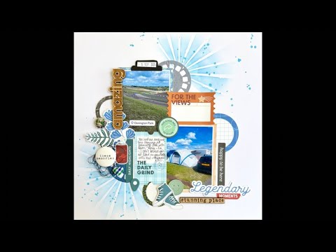 Видео: Видео процесса создания скрапбука №675 с использованием Pinkfresh Studio Legendary — выходные в Д...