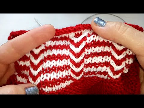 Видео: Носки от мыска, мысок + распределение узора