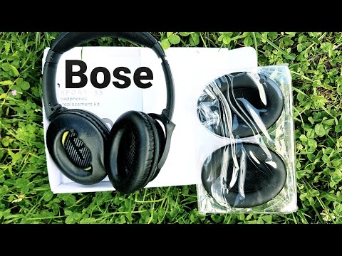 Видео: Как поменять амбушюры.How to replace Ear Cushions from Bose QC35II, QC25