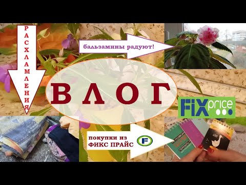Видео: ВЛОГ.Расхламления.ФИКС ПРАЙС.Бальзамины радуют.