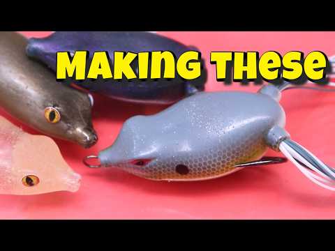 Видео: Копируем приманку-лягушку за 10 долларов с помощью формы для спиннинга! | Изготовление приманки с...