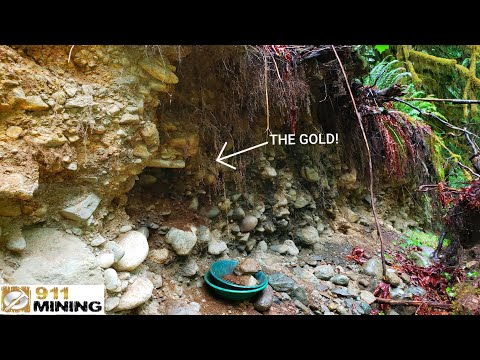 Видео: Находим золото с помощью крупного окисленного речного гравия!