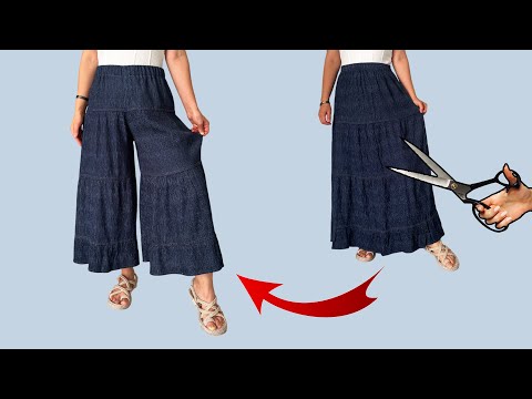 Видео: Легко Превратите Юбку В Брюки, Когда Она Вам Надоест!