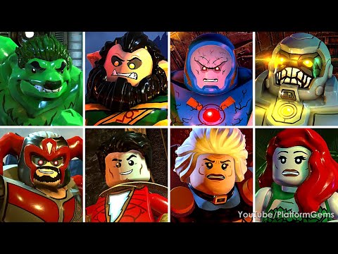 Видео: Lego DC Суперзлодеи - Все боссы (на английском) [4K]