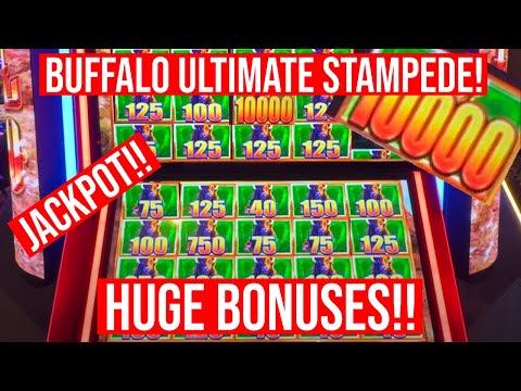 Видео: КРУПНЫЕ ВЫИГРЫШИ В СЛОТЕ BUFFALO ULTIMATE STAMPEDE! ДЖЕКПОТ!!