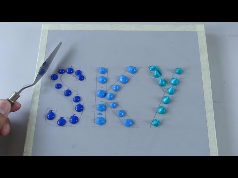 Видео: потрясающее ночное небо! расслабляющая картина акрилом (Смотрите и делайте 98)