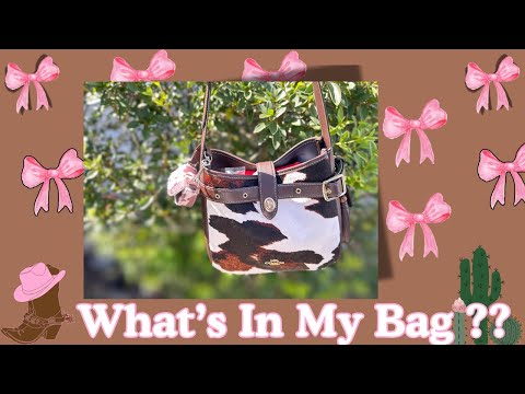 Видео: Что в моей сумке? ✨🎀 Принт с изображением коровы от тренера Хэдли