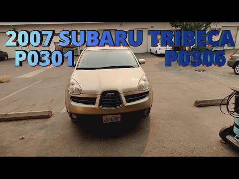 Видео: 2007 Subaru tribeca misfire p0301 p0306 пропуски воспламенения в 1 и 6 цилиндрах