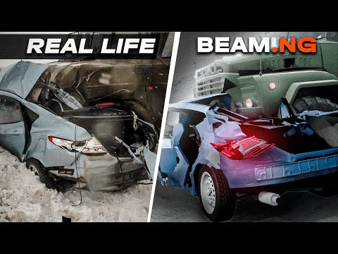 Видео: Аварии на реальных событиях в BeamNG.Drive #28