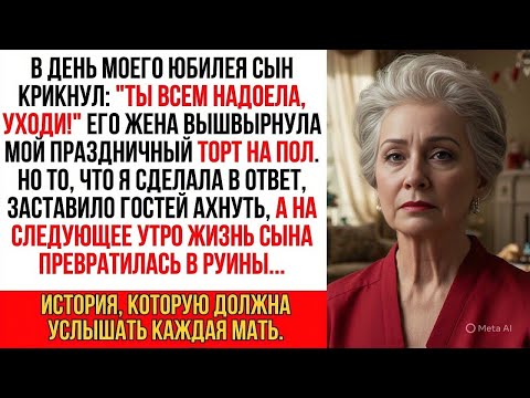 Видео: На моём юбилее сын крикнул: "Ты всем надоела, уходи!". Я просто взяла в руки микрофон и…