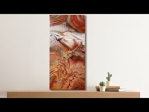 Видео: 338. Deconstructed Bloom с богатой цветовой палитрой! / Aussie bloom акриловая заливка / арт-терапия