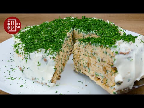 Видео: Торт из мясных блинов/Вкуснейшая Закуска из Фарша