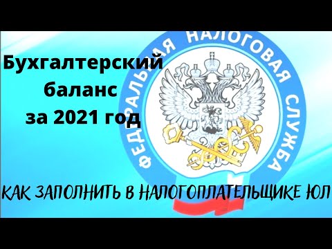 Видео: Как заполнить бухгалтерский баланс, отчет о финансовых результатах в программе налогоплательщик ЮЛ