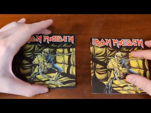 Видео: IRON MAIDEN "Piece of Mind" (фирменный и пиратский диск)