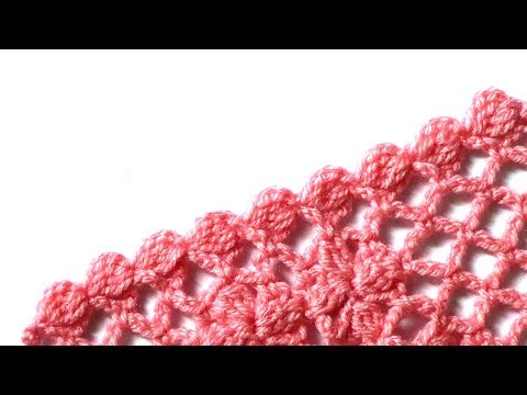 Видео: Обвязка края из шишечек