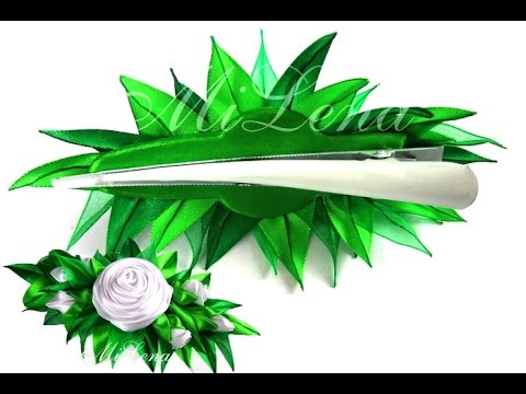 Видео: Идеальная изнанка? Легко! / Крепление канзаши к заколке (зажиму) / D.I.Y. Kanzashi back side