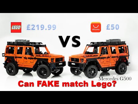 Видео: Хорошая попытка! Lego Mercedes G500 против дешёвой копии из AliExpress